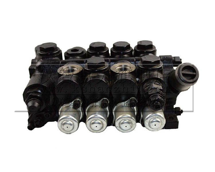 Válvula multidireccional de carretilla elevadora 3T combinada MFT04-41235-01 válvula reguladora de presión, válvula hidráulica multidireccional de cuatro conexiones