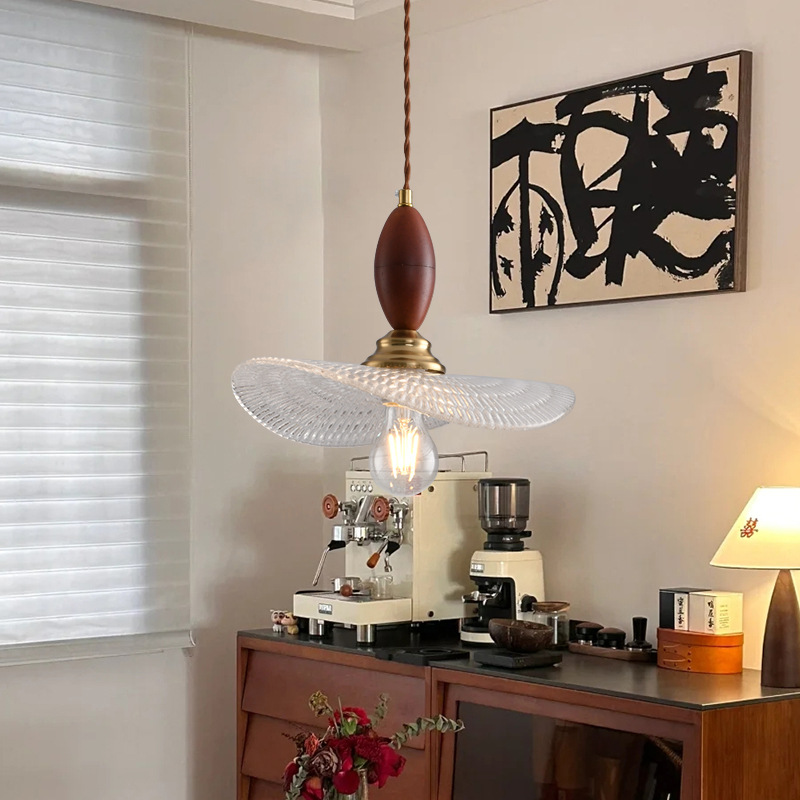 Ambiente medieval dormitorio residencial cabecera lámpara candelabro retrógrado francés simple mesa de comedor bar lámparas de cable suspendido