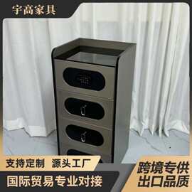 理发店工具柜实木带锁美容置物柜简约抽屉烤漆柜网红柜子文件柜