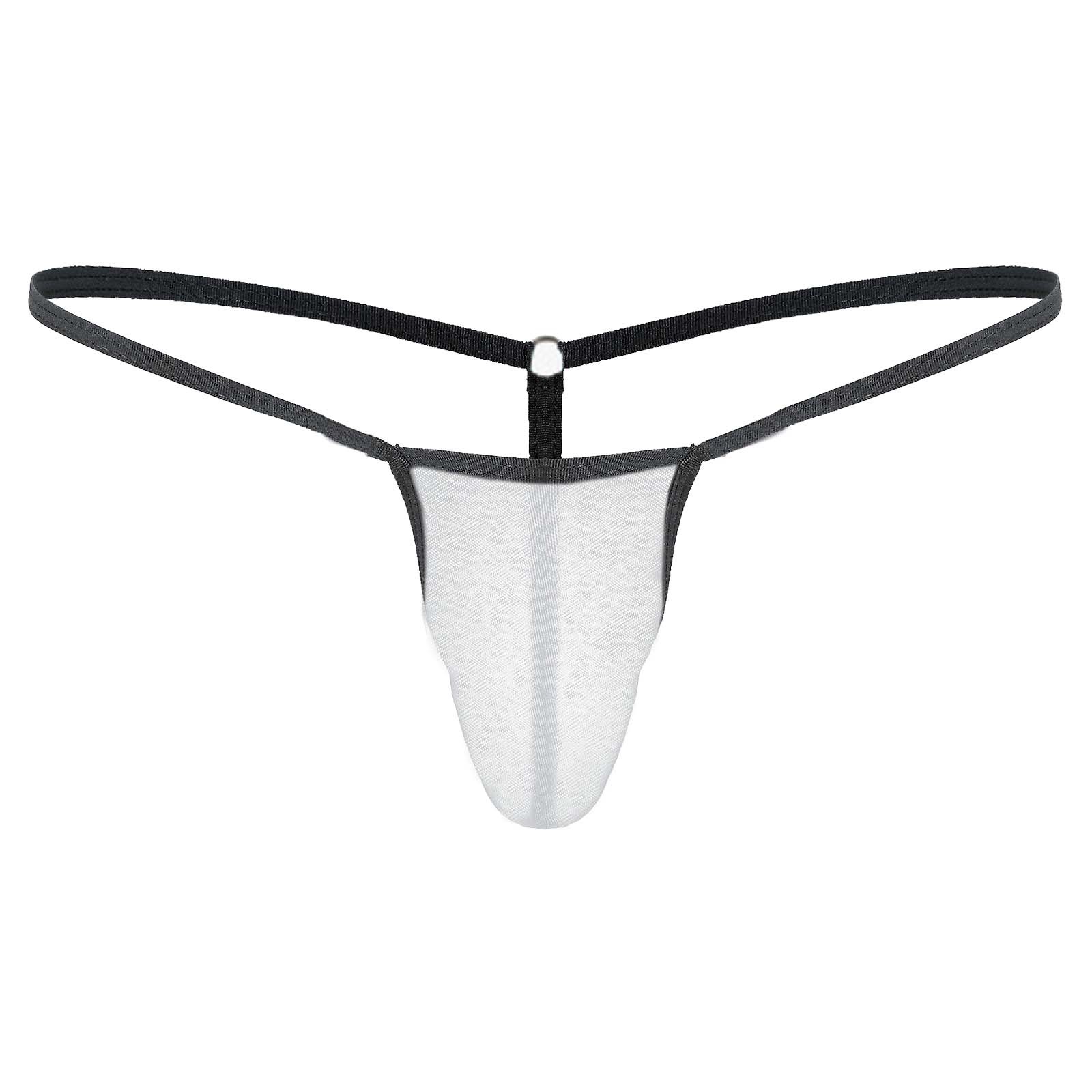 Lingerie sexy transfrontalière pour hommes, maillots de bain élastiques, slips et strings en maille taille basse pour hommes_voghion.com