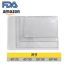 烧烤网片BBQ电镀烤网日式韩式烧烤网长方形烤网户外烧烤工具家用