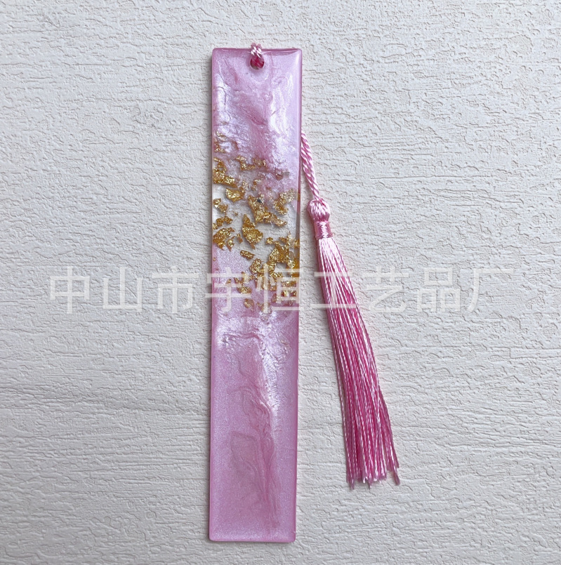 금박 책갈피 핑크 1호