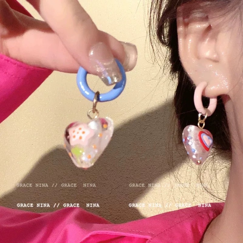 Y122 Love Drop Glaze Earrings