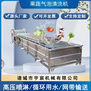 全自动油麦菜中央厨房洗菜机喷花生去泥清洗机喷淋蔬菜清洗流水线