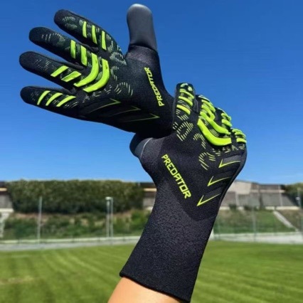 Guantes de portero de fútbol entrenamiento antideslizante para niños guantes de portero de desgaste guantes de fútbol para adultos antideslizantes con protector de dedos