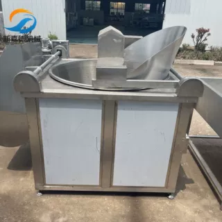 全自动油炸锅 自动刮渣油炸设备 猪蹄自动出料油炸机