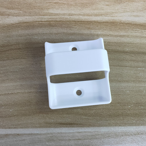 White plastic wireless call button remote base wall-mounted fixed bracket small hook holder transmitter accessory