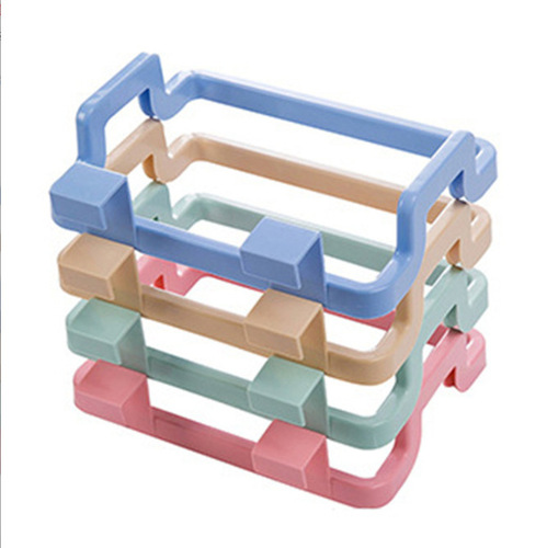 Hangable door-back garbage bag hook, plastic bag holder, multi-functional storage cabinet door rag hanging