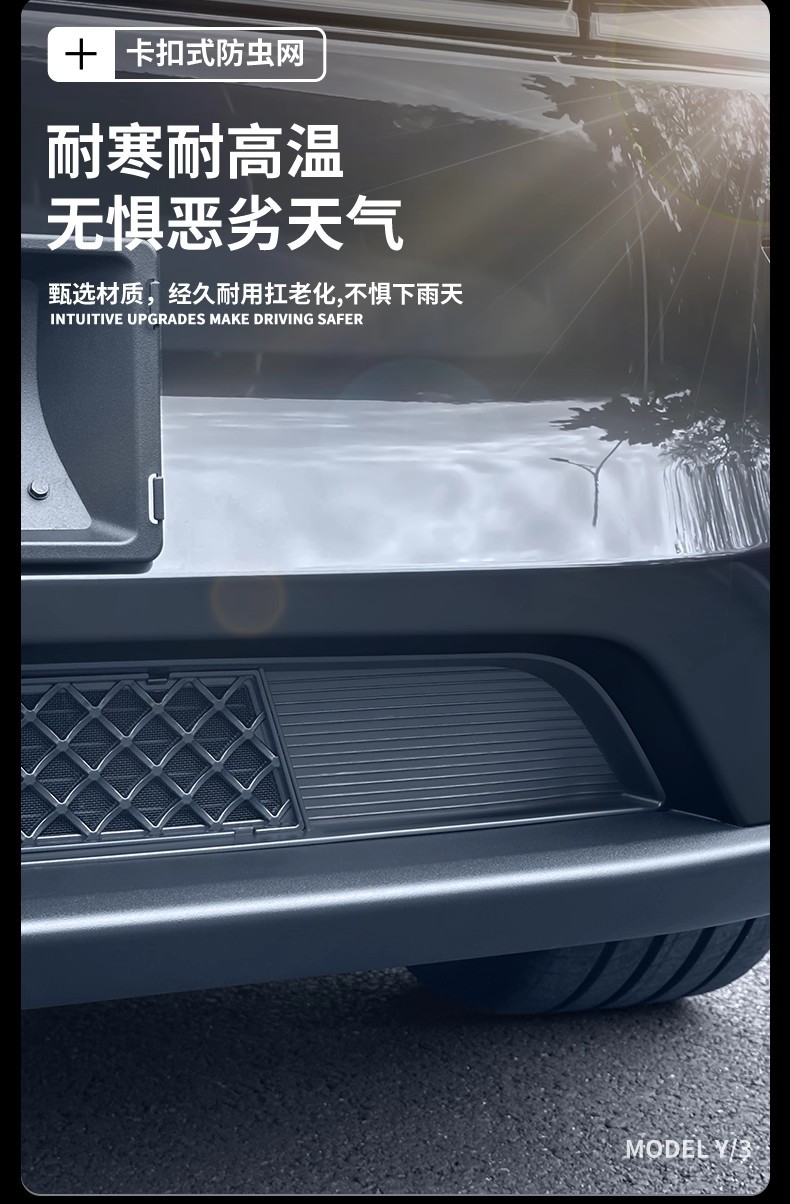 Suitable for the New Version of Tesla Model 3 Highland Removable Central Air Inlet Protective Cover Insect-Proof Net