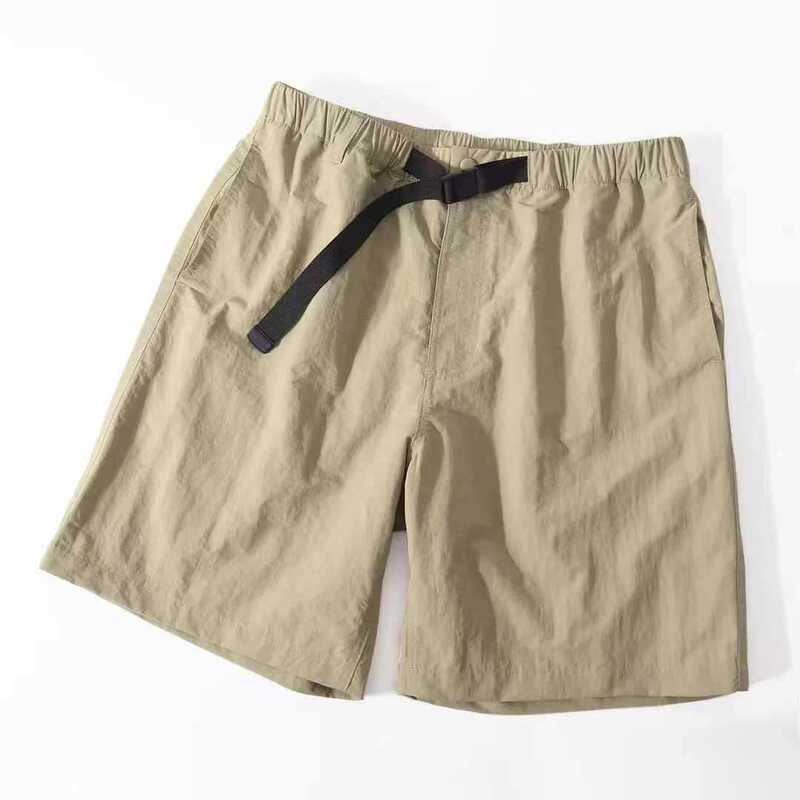 Beijia Pingte Yuan Fabric Summer Belt Buckle Outdoor Quick-Dry Sports Breathable Five-Point Pants Cargo Shorts for Men