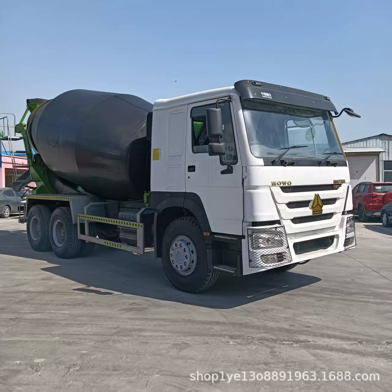 二手搅拌车豪沃翻新混凝土搅拌车出口非洲10轮10-20立方