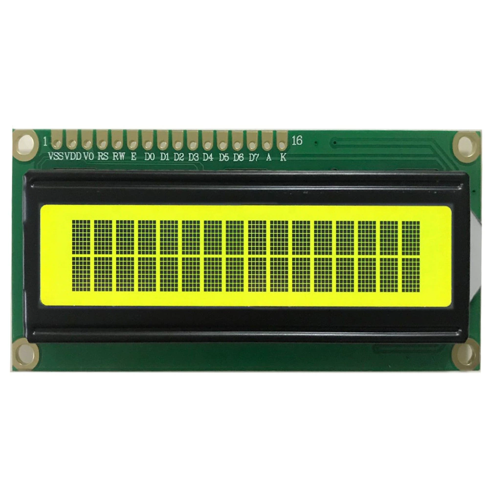 Фиксированная дисплейная панель -Line COB LCD экран желто-зеленый пленочный модуль точка точечная строка 1602