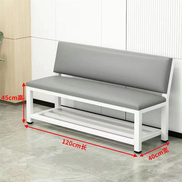 Fábrica directa de bolsas blandas sofá respaldo silla de cuero gimnasio campo de descanso barbería silla de espera respaldo image 10