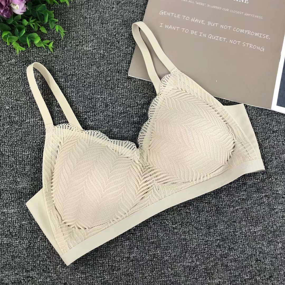 Nueva taza de látex sin marcas de alta calidad, chaleco de dama sin anillo de acero, bra de yoga, ropa interior deportiva, mujer al por mayor