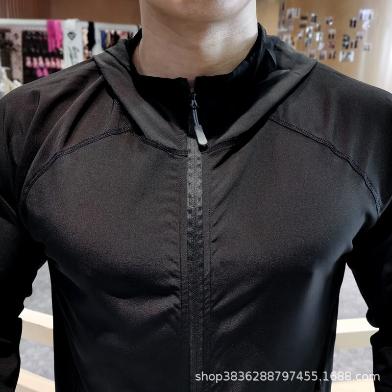 European and American Cross-Border Running Jackets, Cycling Sports Windproof Jackets, Outdoor Reflective Long-Sleeved Quick-Drying Clothing, Fitness Training Clothes
