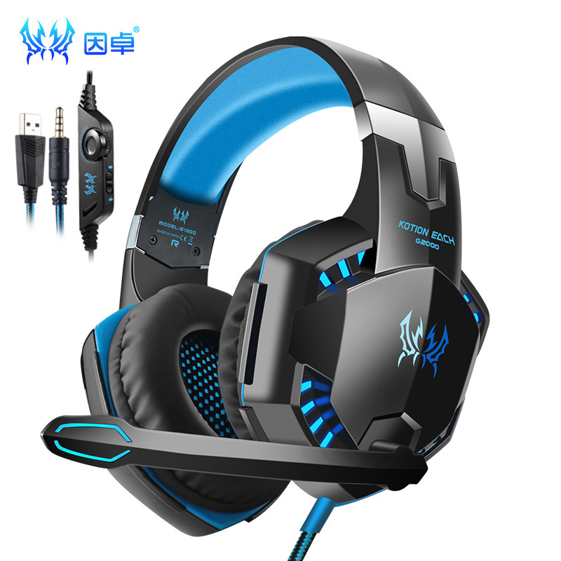 Yinzhuo G2000 illuminated stereo wired computer headset, gaming headset for PS5. - 11