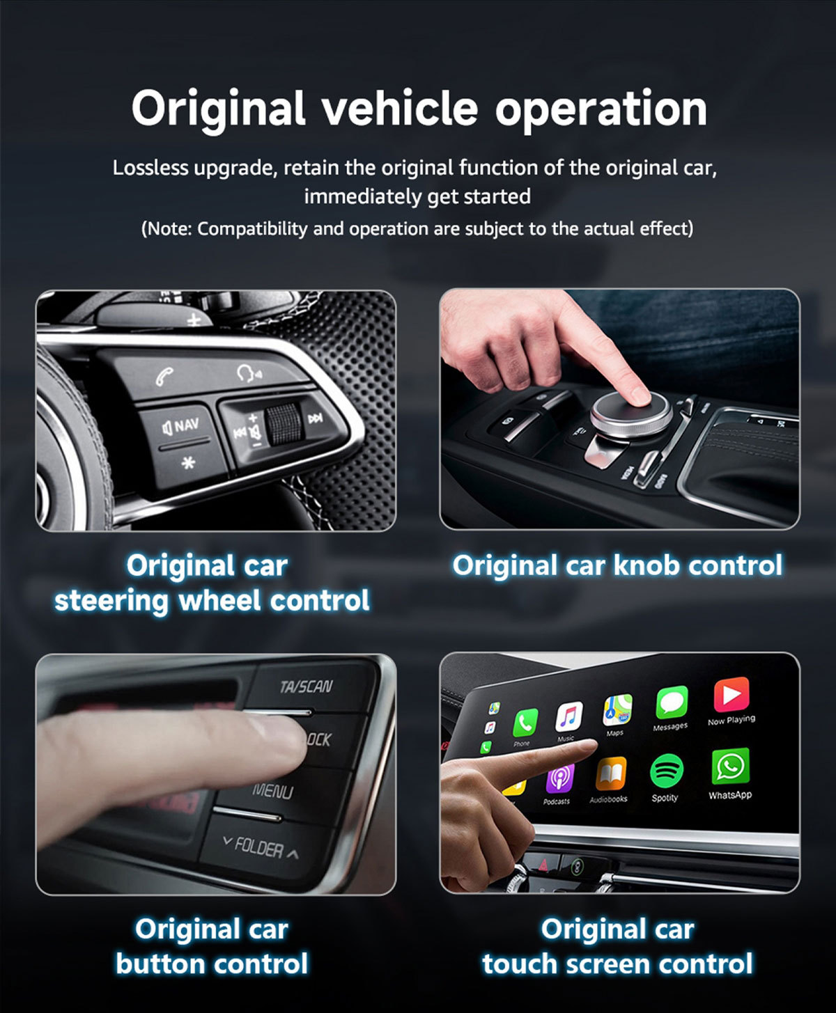 Cross-Border Wired-To-Wireless Carplay Box, Android Car-Machine Connectivity, Portable In-Car Connectivity Box