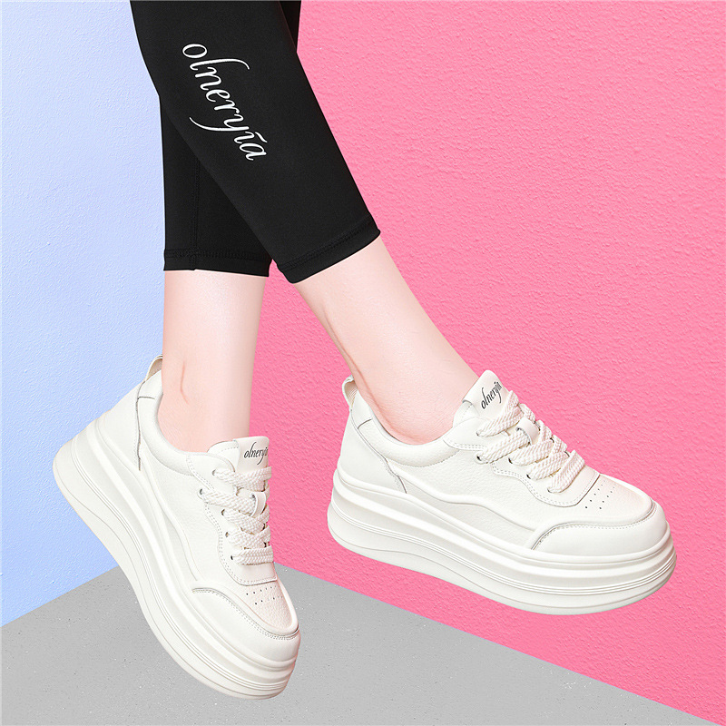Fashion Versatile 2025 New Style Casual Thick-Soled Height-Increasing Korean Fashion Comfortable Trendy Women's Sneakers_vogvips.com