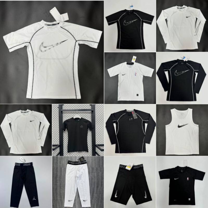 Nk Sports Fashion Trendy High-Elasticity Compression Clothing Short-Sleeve Long-Sleeve Cycling Fitness Running Quick-Dry Pants Wholesale