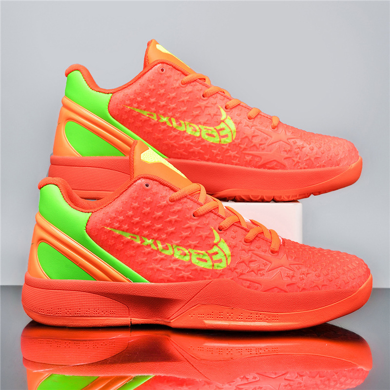 Kobe 6Th Generation Basketball Shoes Kobe6 Green Hornet Wear-Resistant Anti-Slip Shock-Absorbing Practical Sneakers Lightweight Men's and Women's Sports Shoes