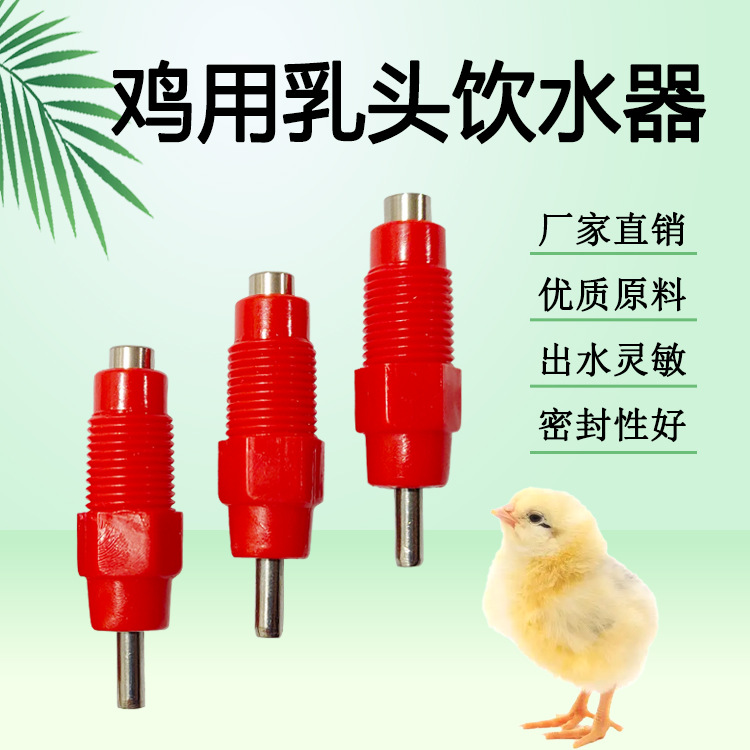 鸡用乳头饮水器 鸡用自动饮水器 钢柱乳头饮水器 鸡用饮水器