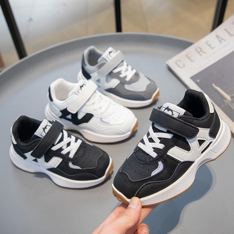 魔術貼款籃球鞋時尚高顏值運動鞋日常百搭戶外休閒跑步鞋男女童鞋