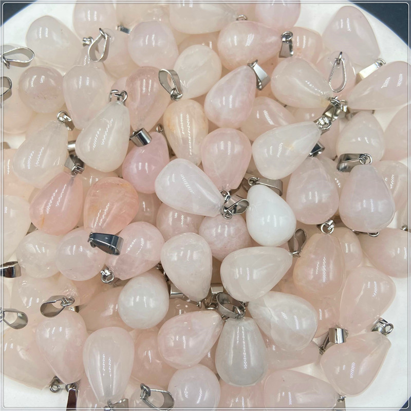 Ethnic Style Crystal Agate Stone Round Water Drop Multicolor Necklace Pendant Wholesale display picture 10