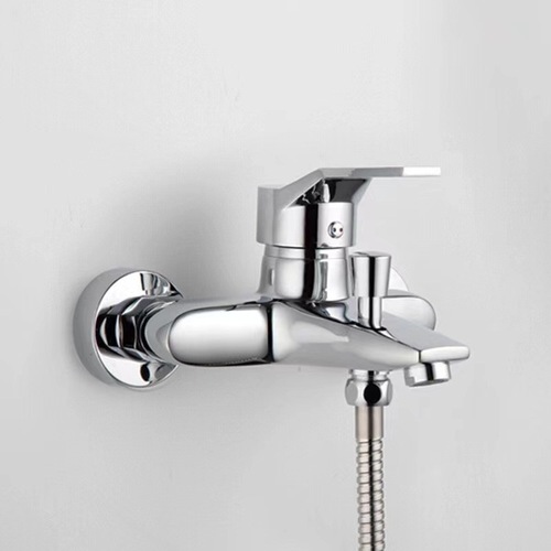 Estee triple bathtub shower faucet hot and cold water mixing valve into the wall concealed shower head lifting set faucet