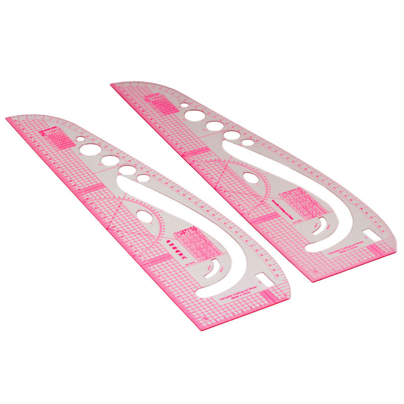 Regla de impresión de ropa regla de escala regla de curva regla de corte regla de arco Placa de dibujo haciendo regla de prueba cubierta