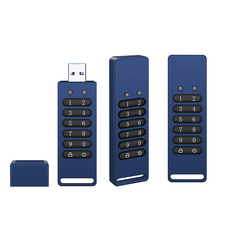 Suministro directo de fábrica aleación de zinc cifrado u disco AES256 hardware cifrado usb3.0 alta velocidad transmisión botón digital u disco