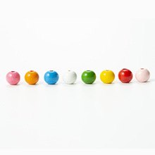 DJԴ�^�S12MM��ɫľ��A��ɢ�����K���Kľ�鴮DIY���E18