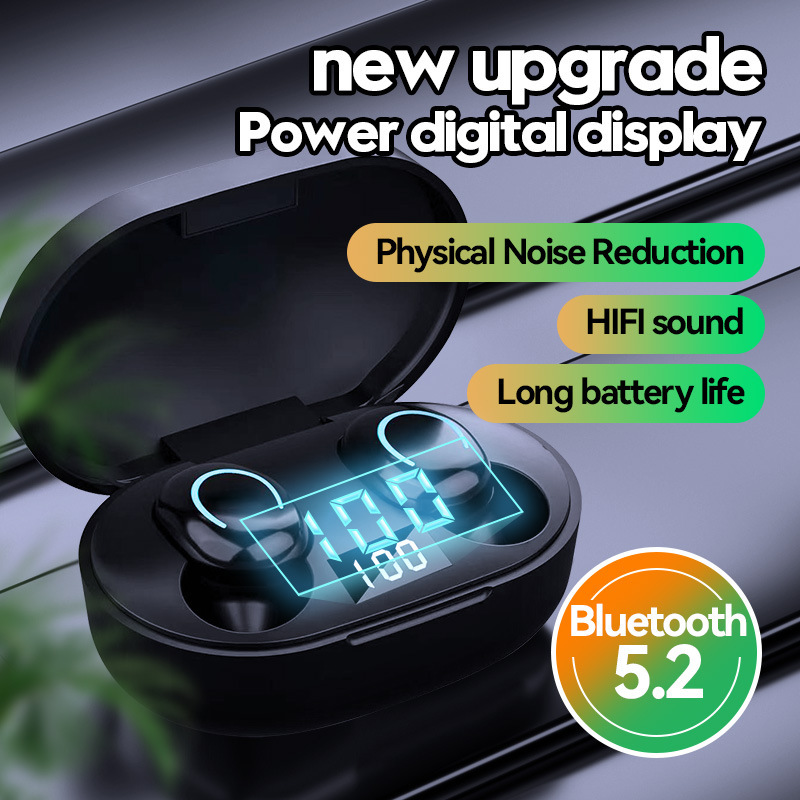 新品X12ワイヤレスbluetoothイヤホンデジタル表示5.3TWSミニ耳栓スポーツE7入耳式E6S bluetoothイヤホン|undefined