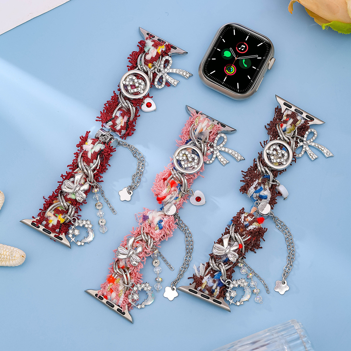 Christmas Woolen Watch Strap For Apple Watch Series 8 And 7_voghion.com
