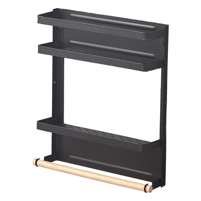 Directo de fábrica Amazon transfronterizo plegable refrigerador rack de almacenamiento suministros de cocina rack de almacenamiento estante del imán del hogar