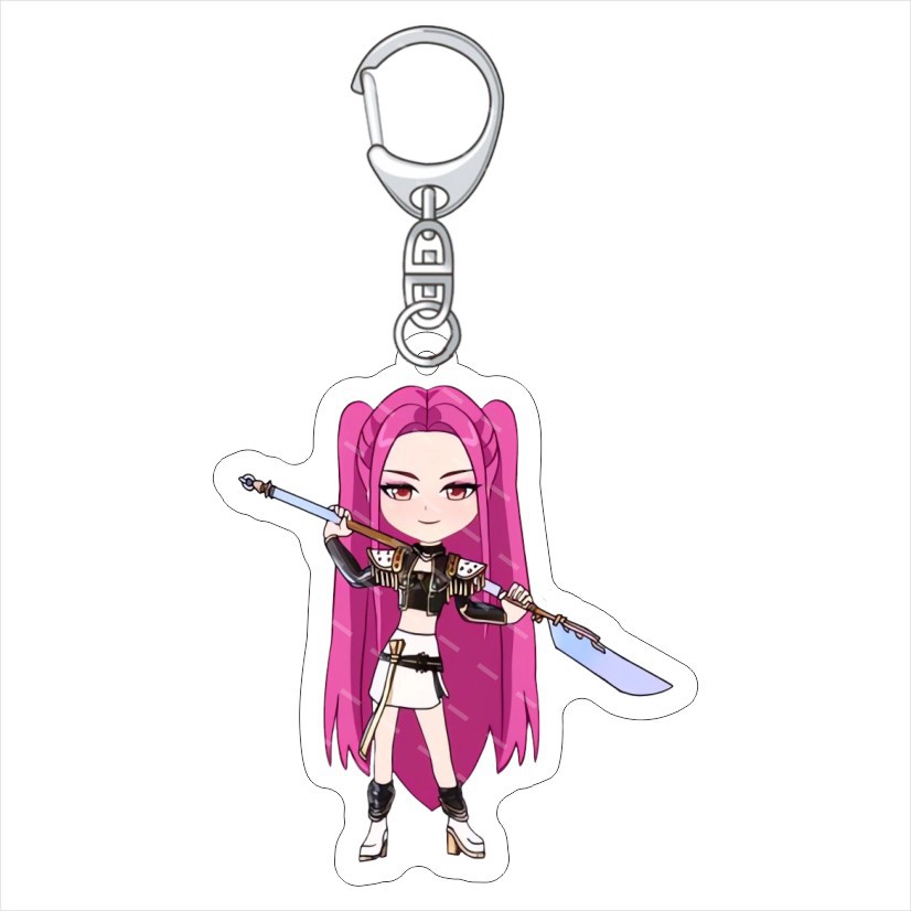 K-POP: Caza Brujas Colgante acrílico KPop Demon Hunters Keychain acrílico