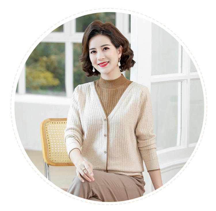 E5873 770K ÁO LEN NỮ TAIRYA ÁO LEN CẢ BỘ 2 MÓN MÙA XUÂN THU ĐÔNG TRUNG NIÊN THỜI TRANG NỮ G02 SẢN PHẨM MỚI