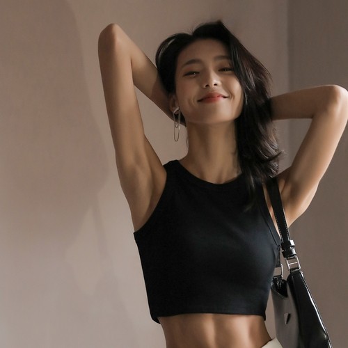 Carefully selected summer thin-color short bottoming camisole underwear women's white beautiful back Internet celebrity short inner vest