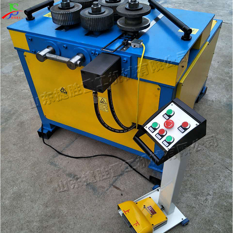 Máquina de bobinado de acero en ángulo de canal hidráulico Máquina de bobinado de metal vertical eléctrica Equipo de hierro en ángulo de inversión de plataforma pequeña