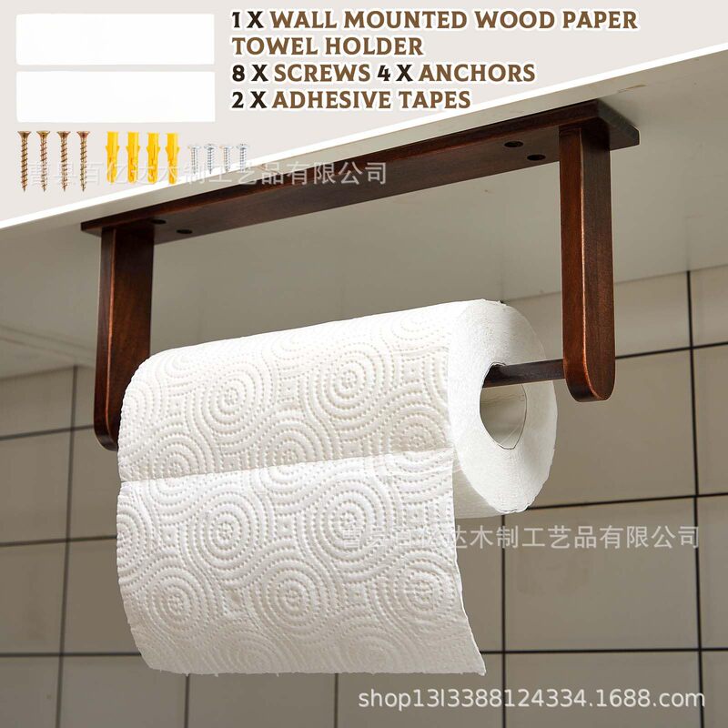 Wooden Paper Towel Holder Wall Mounted Wooden Roll Hanging Storage Rack under Cabinet Roll Paper Holder Kitchen Towel Dispenser Rack Wooden Paper Towel Holder Wall Mounted Wooden Roll Hanging Storage Rack under Cabinet Roll Paper Holder Kitchen Towel Dispenser Rack