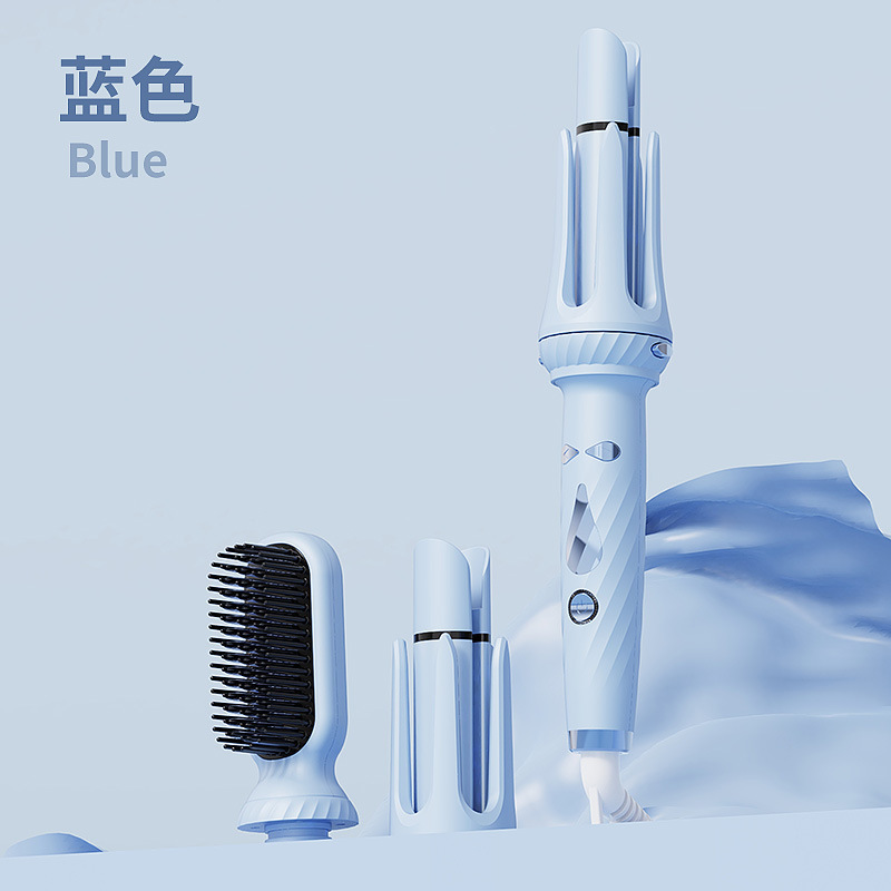 スリーインワン自动ヘアカーラーストレートコーム直接ヘッドチェンジ操作简単使用巻きストレート多机能カール|undefined