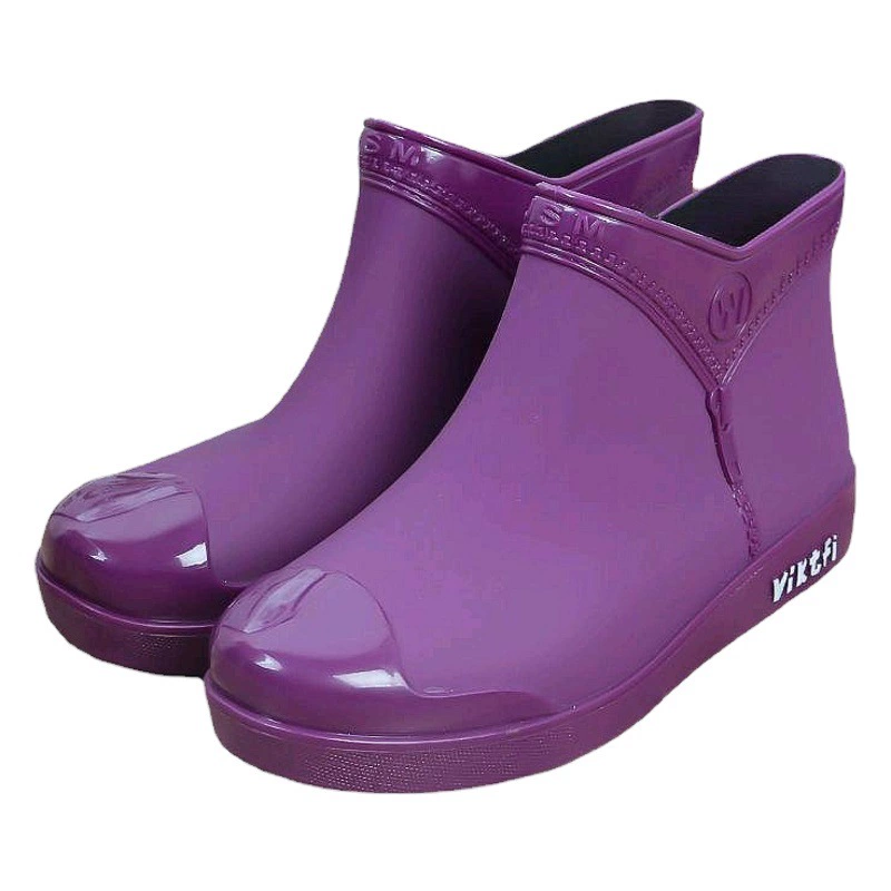 Дождевые сапоги женские тренды с низкой трубкой плоские дождевые сапоги можно носить на кухне