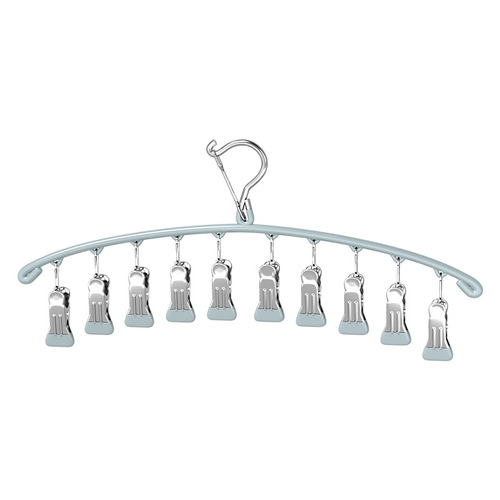 New  Imprint 10-Clip Socks Rack Multi-functional Clothesline with Multiple Clips for Windproof Clothes Drying Gadget