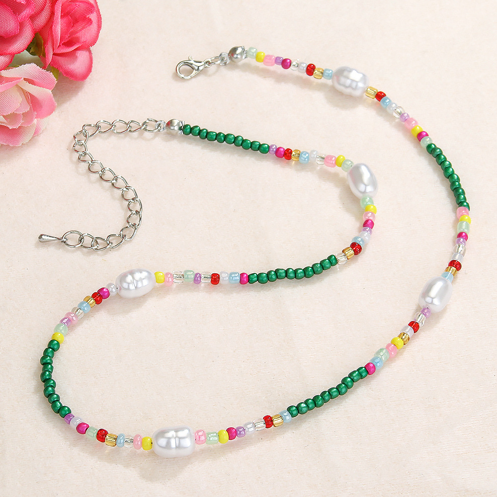 Round Bohemian Glass Necklace Wholesale display picture 4