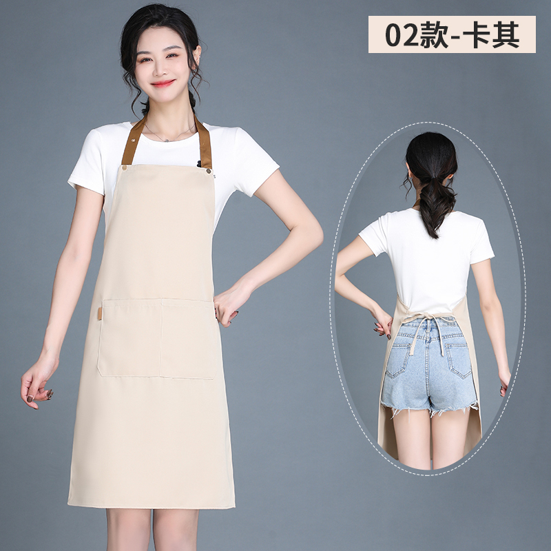 調節可能なエプロンロゴ印字スーパー果物従業員服飲食ミルクティー店作業服防水通気性|undefined