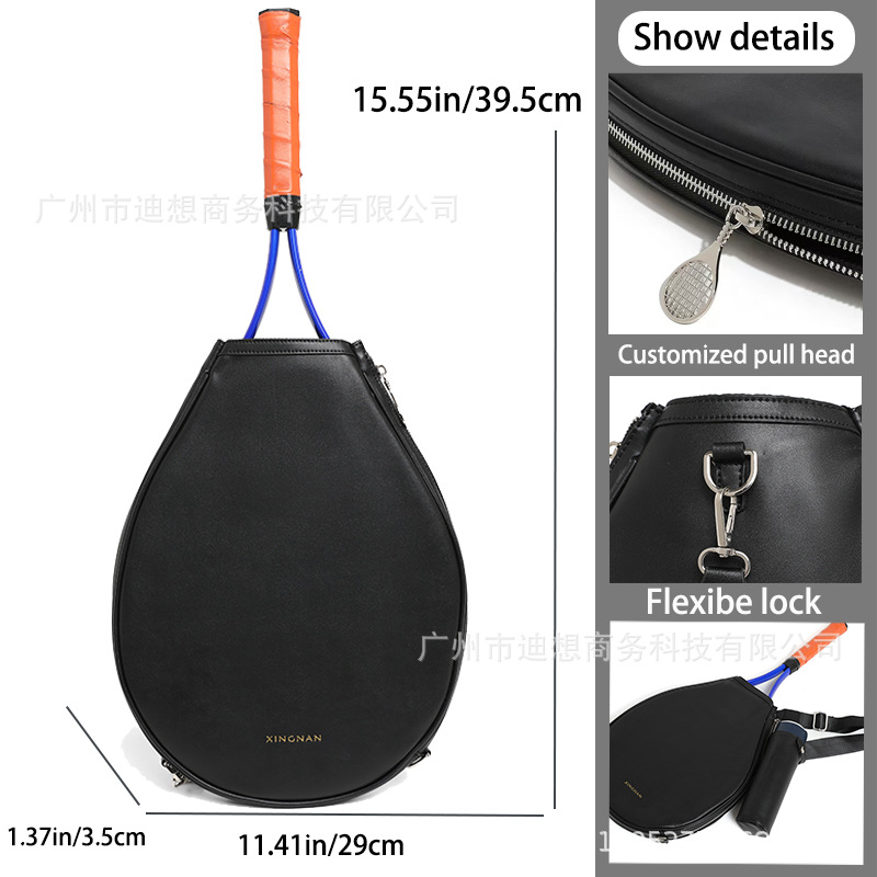 Transfronterizo nuevo 2025 bolsa de tenis ligera de lujo de gama alta un hombro bolsas de raqueta de pecado bolsas de bádminton deportivas al aire libre