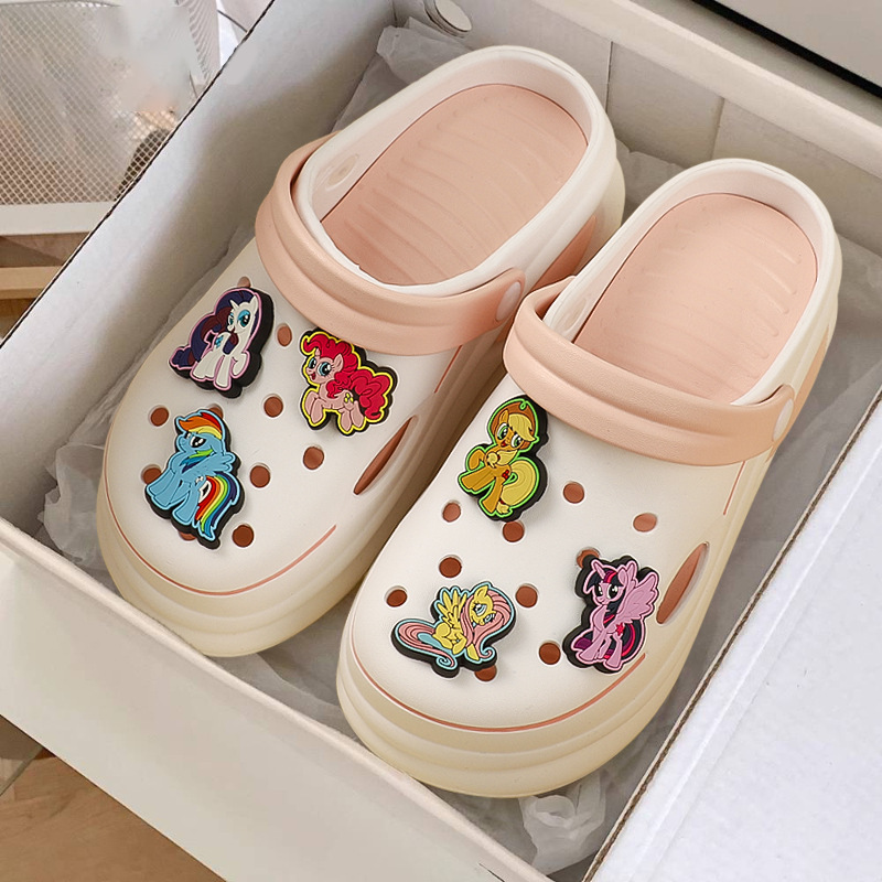 Xiaoma Baoli zapatos con agujeros zapatos de playa para niños de mediana edad