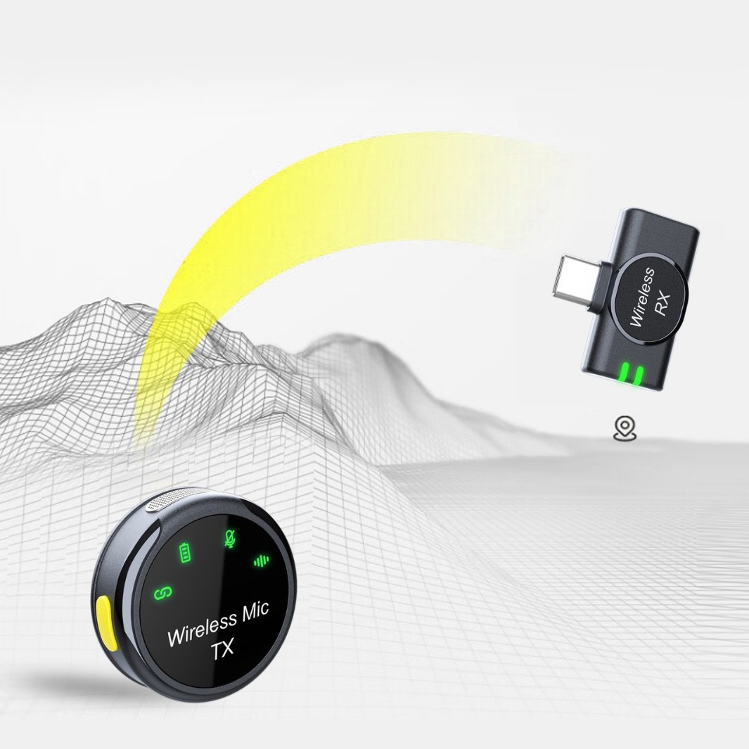 Nuevo micrófono inalámbrico transfronterizo S5 de absorción VLOG de transmisión en vivo micrófono de collar de reducción de ruido de radio