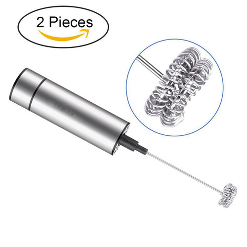 Stainless Steel Egg Whisk for Whipping Cream, Mixing Coffee and Milk, Cafe-Style Milk Frother—Home Use with Protective Base and Stand