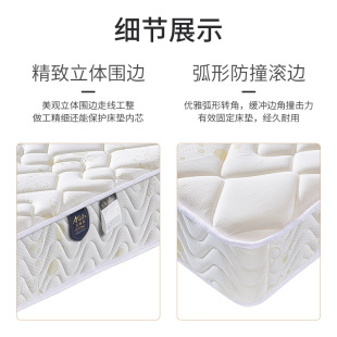 Five-star hotel supply factory direct latex spring mattress hotel apartment B & B chain spring Simmons