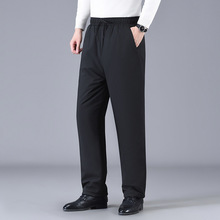 跨进大码内里加绒羽绒棉裤2025冬季韩版加厚外穿休闲中老年裤批发